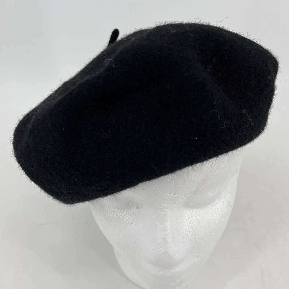 Epoch Hats Beret Unisex One Size Black Excellent 100% Pure Wool Classic French